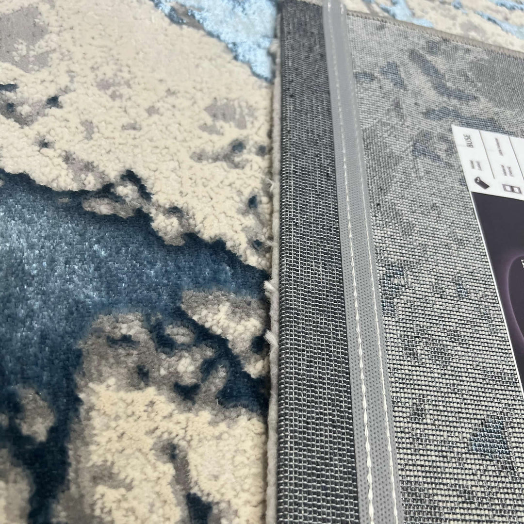 Covor Buse, Fulgerul, Albastru Regal, Living, Dormitor, Modern