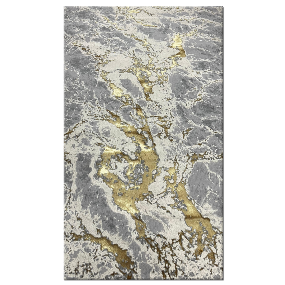 Covor Buse, Fulgerul, Galben Auriu, Living, Dormitor, Modern