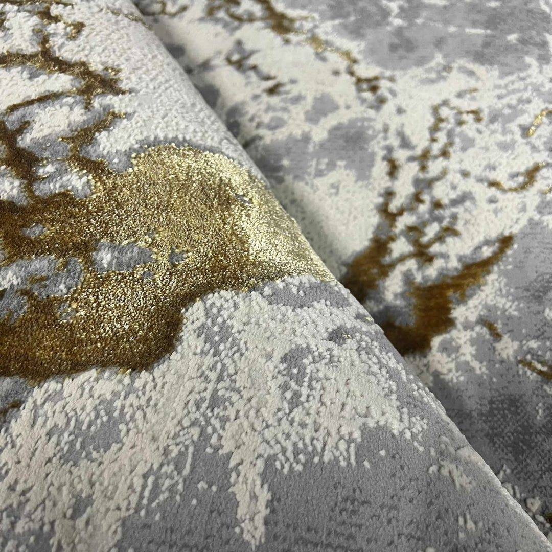 Covor Buse, Fulgerul, Galben Auriu, Living, Dormitor, Modern