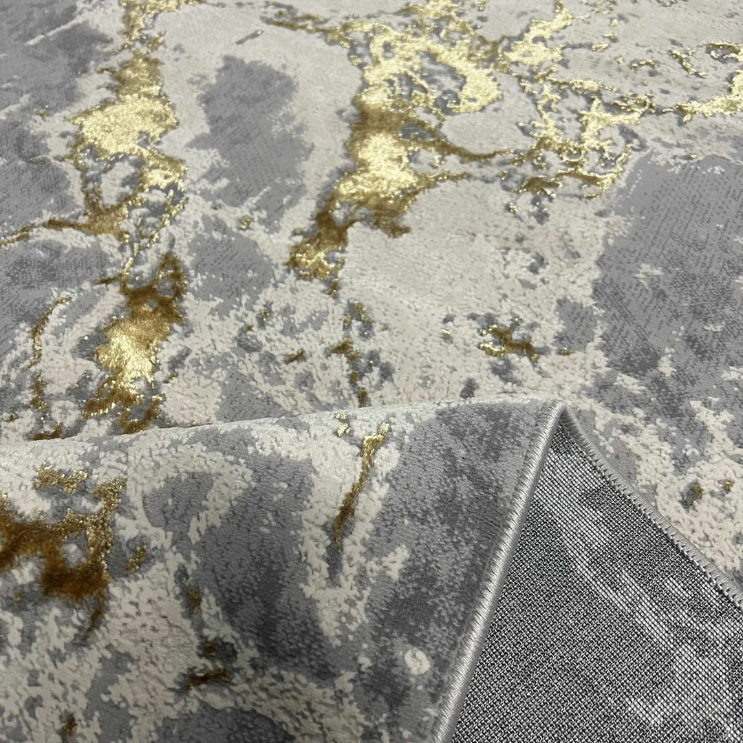 Covor Buse, Fulgerul, Galben Auriu, Living, Dormitor, Modern