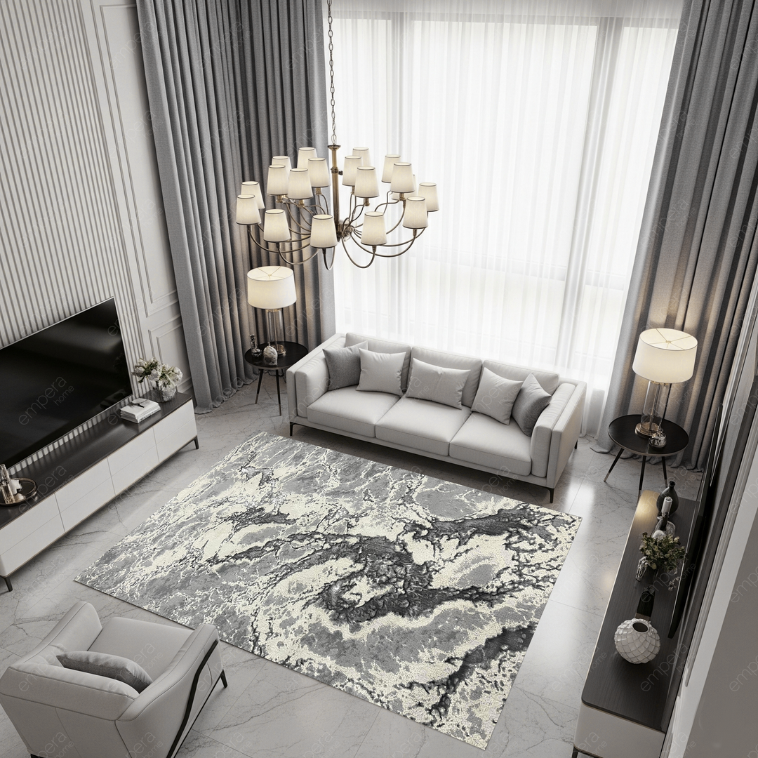 Covor Buse, Fulgerul, Grey, Living, Dormitor, Modern