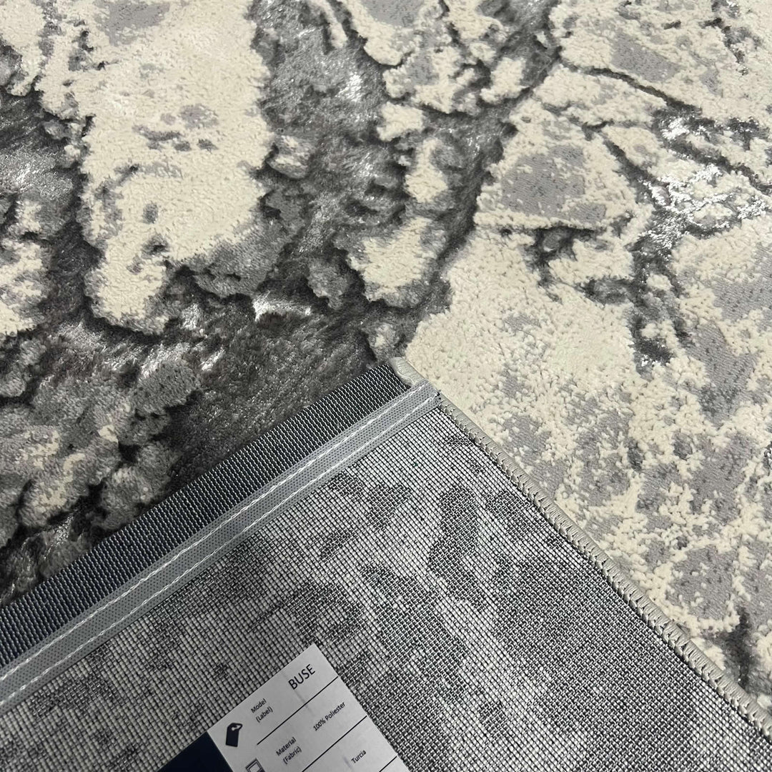 Covor Buse, Fulgerul, Grey, Living, Dormitor, Modern