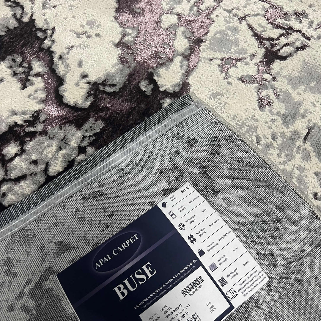 Covor Buse, Fulgerul, Lila, Living, Dormitor, Modern