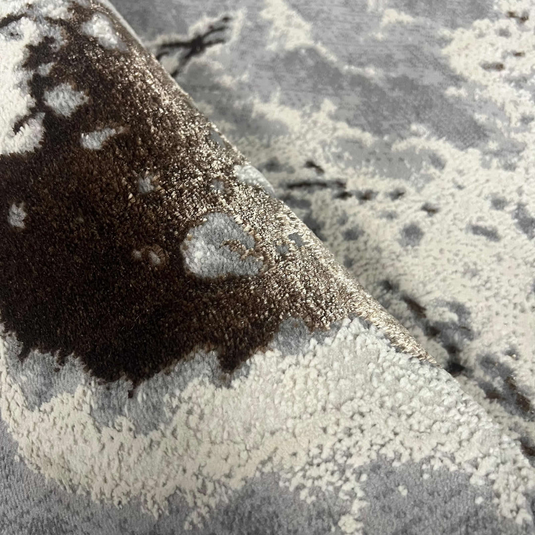 Covor Buse, Fulgerul, Maro, Living, Dormitor, Modern