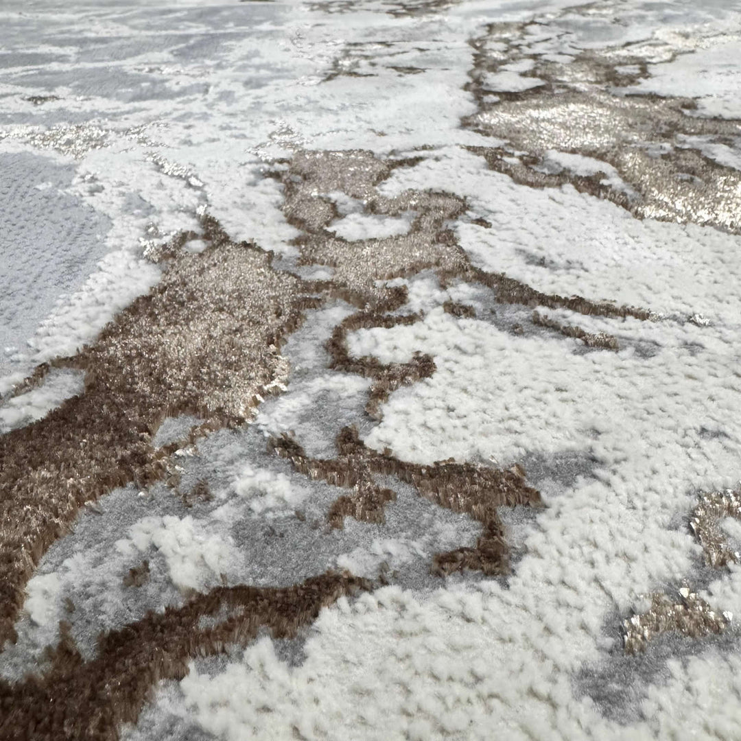 Covor Buse, Fulgerul, Maro, Living, Dormitor, Modern