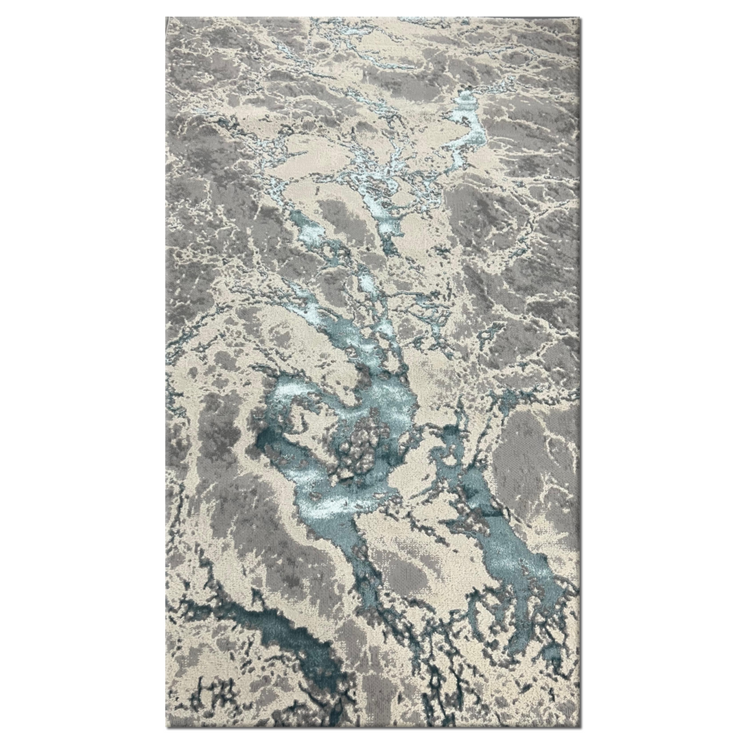 Covor Buse, Fulgerul, Turcoaz, Living, Dormitor, Modern