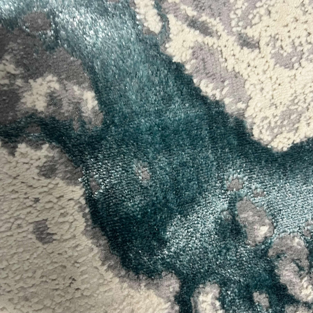 Covor Buse, Fulgerul, Turcoaz, Living, Dormitor, Modern