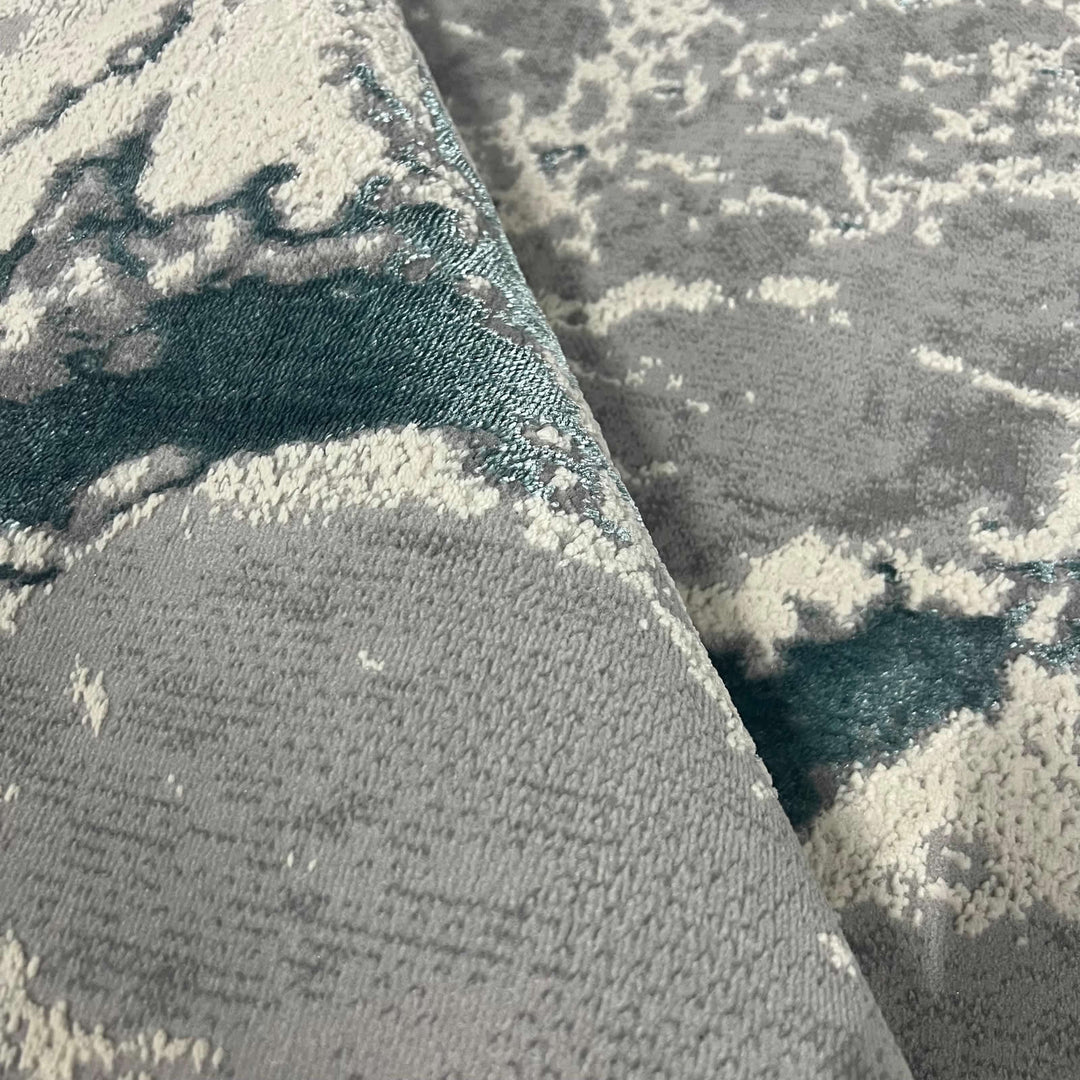 Covor Buse, Fulgerul, Turcoaz, Living, Dormitor, Modern