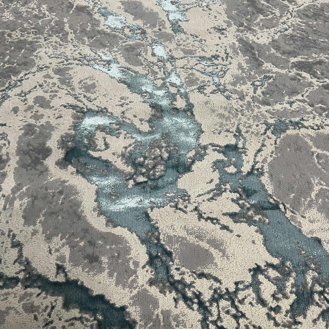 Covor Buse, Fulgerul, Turcoaz, Living, Dormitor, Modern