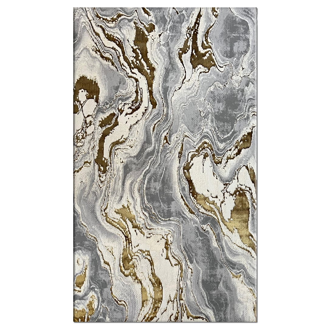 Covor Buse, Galaxy, Galben Gold, Living, Dormitor, Modern