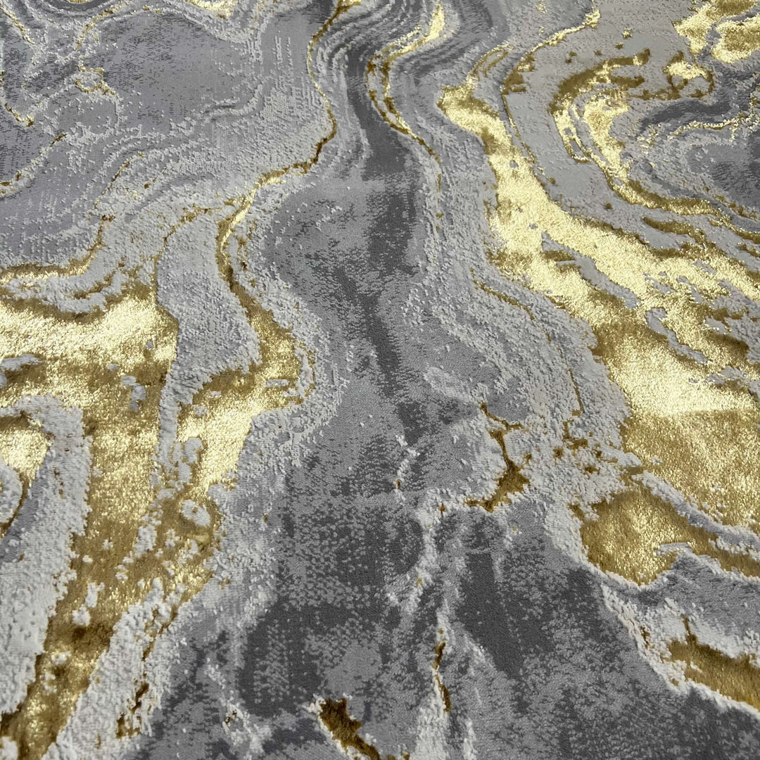 Covor Buse, Galaxy, Galben Gold, Living, Dormitor, Modern
