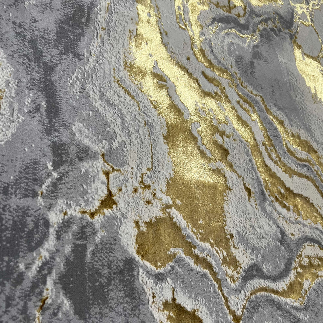 Covor Buse, Galaxy, Galben Gold, Living, Dormitor, Modern