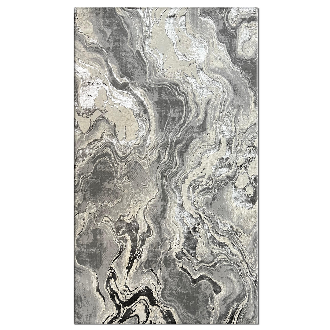 Covor Buse, Galaxy, Gri, Living, Dormitor, Modern