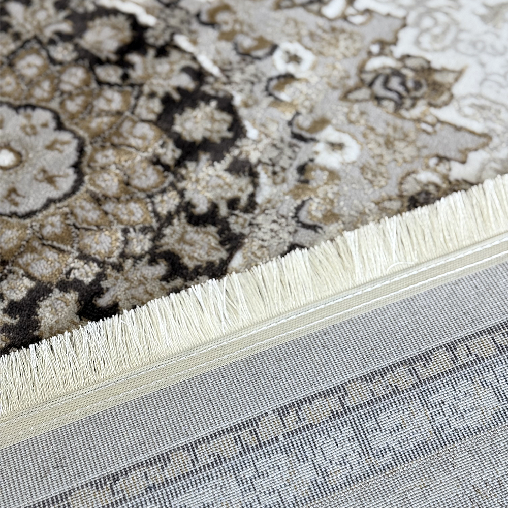 Covor Irani Lux Esfahan 6763 Bej Crem, Persan, Living, Dormitor, Clasic, Elegant