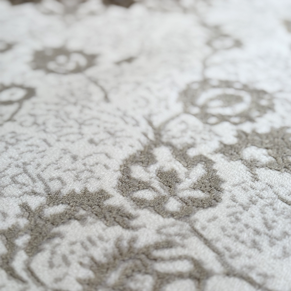 Covor Irani Lux Esfahan 6763 Bej Crem, Persan, Living, Dormitor, Clasic, Elegant