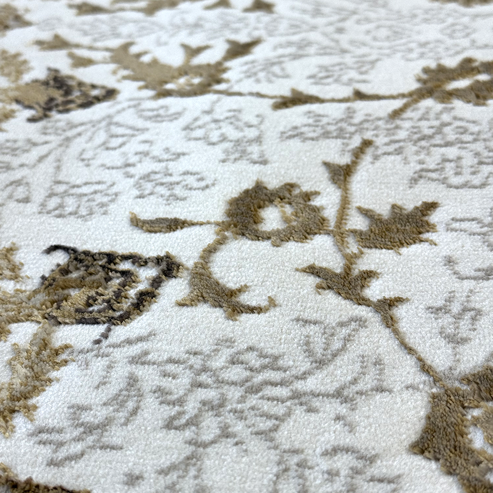 Covor Irani Lux Tabriz 6761 Bej Crem, Persan, Living, Dormitor, Clasic, Elegant