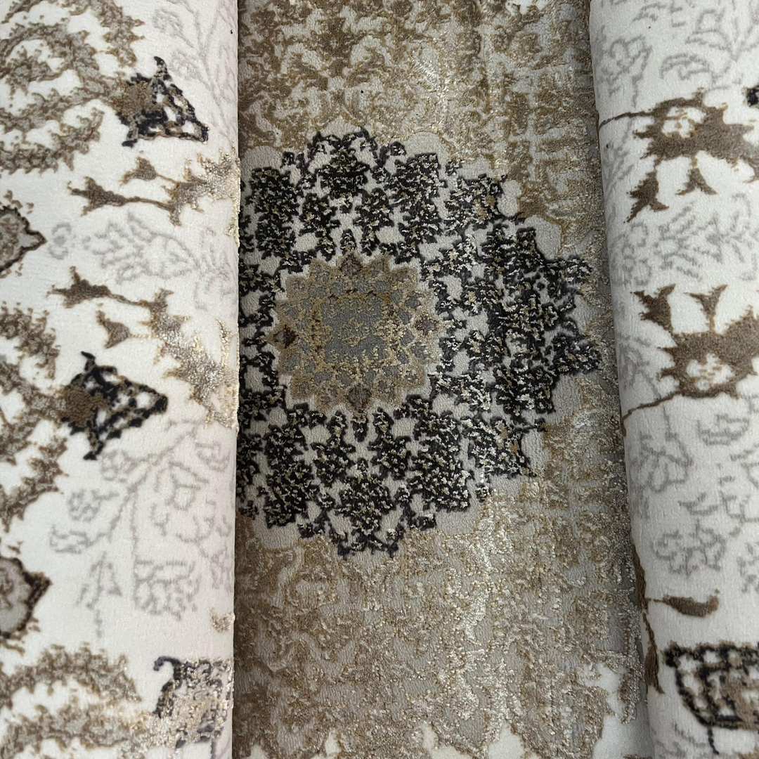 Covor Irani Lux Tabriz 6761 Bej Crem, Persan, Living, Dormitor, Clasic, Elegant