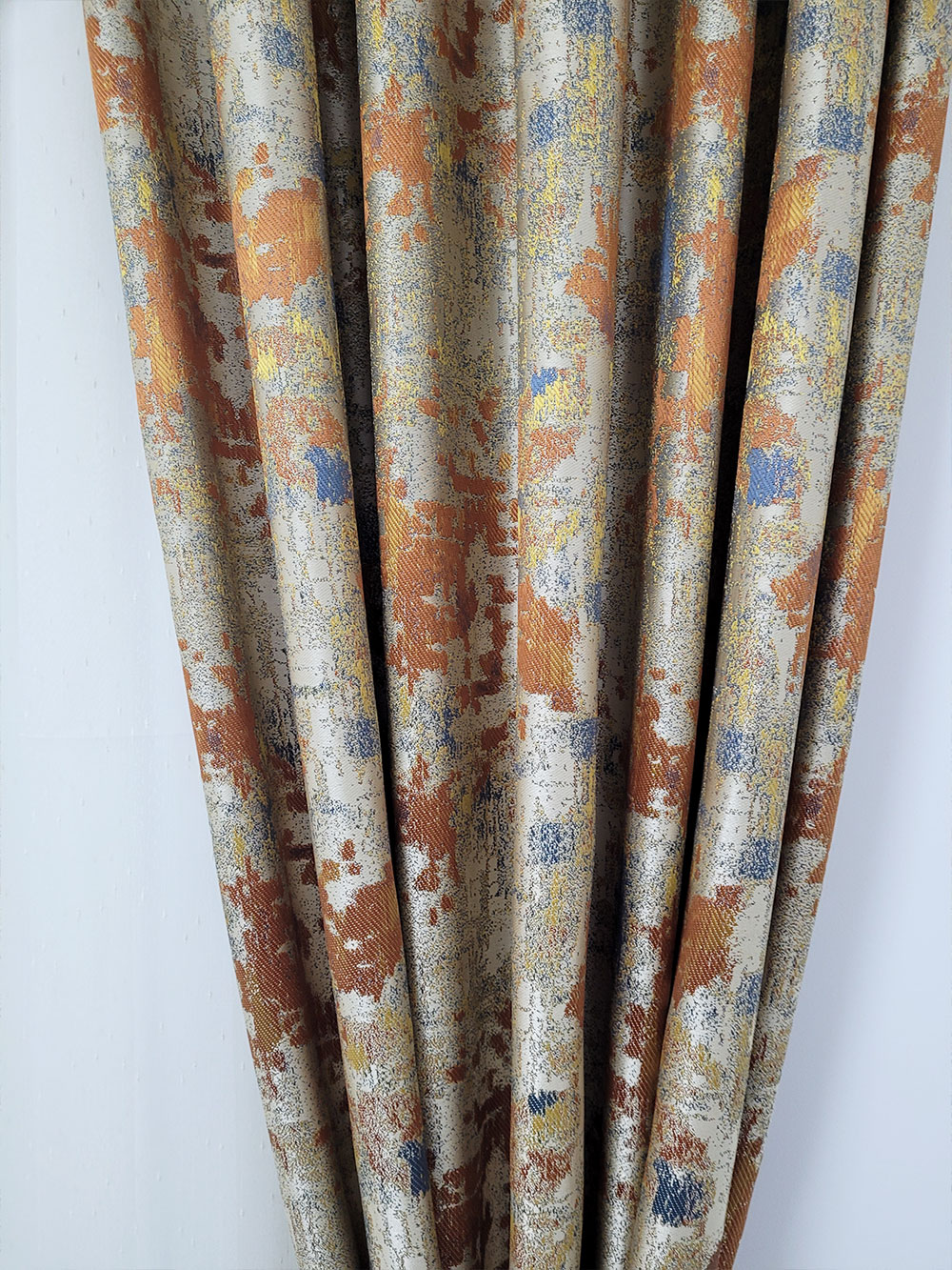 Set draperie si perdea, gri/maro model cromatic