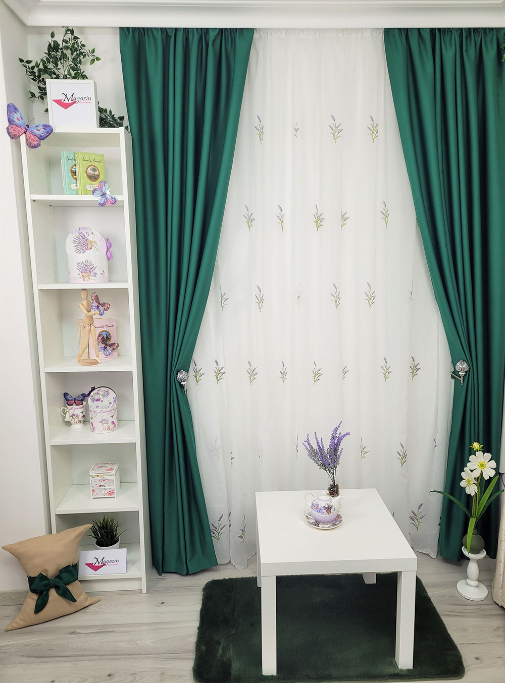 Set draperie si perdea, Ibiza si lavanda