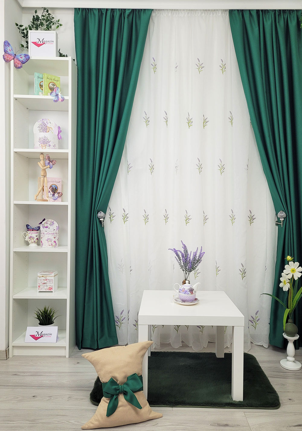 Set draperie si perdea, Ibiza si lavanda