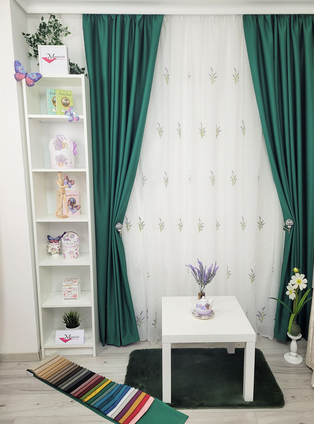 Set draperie si perdea, Ibiza si lavanda