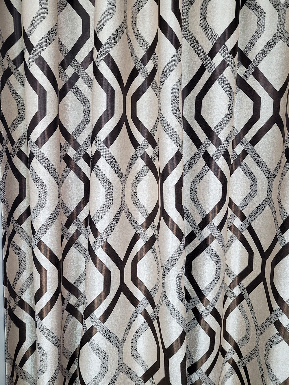 Set draperie si perdea, black out romburi