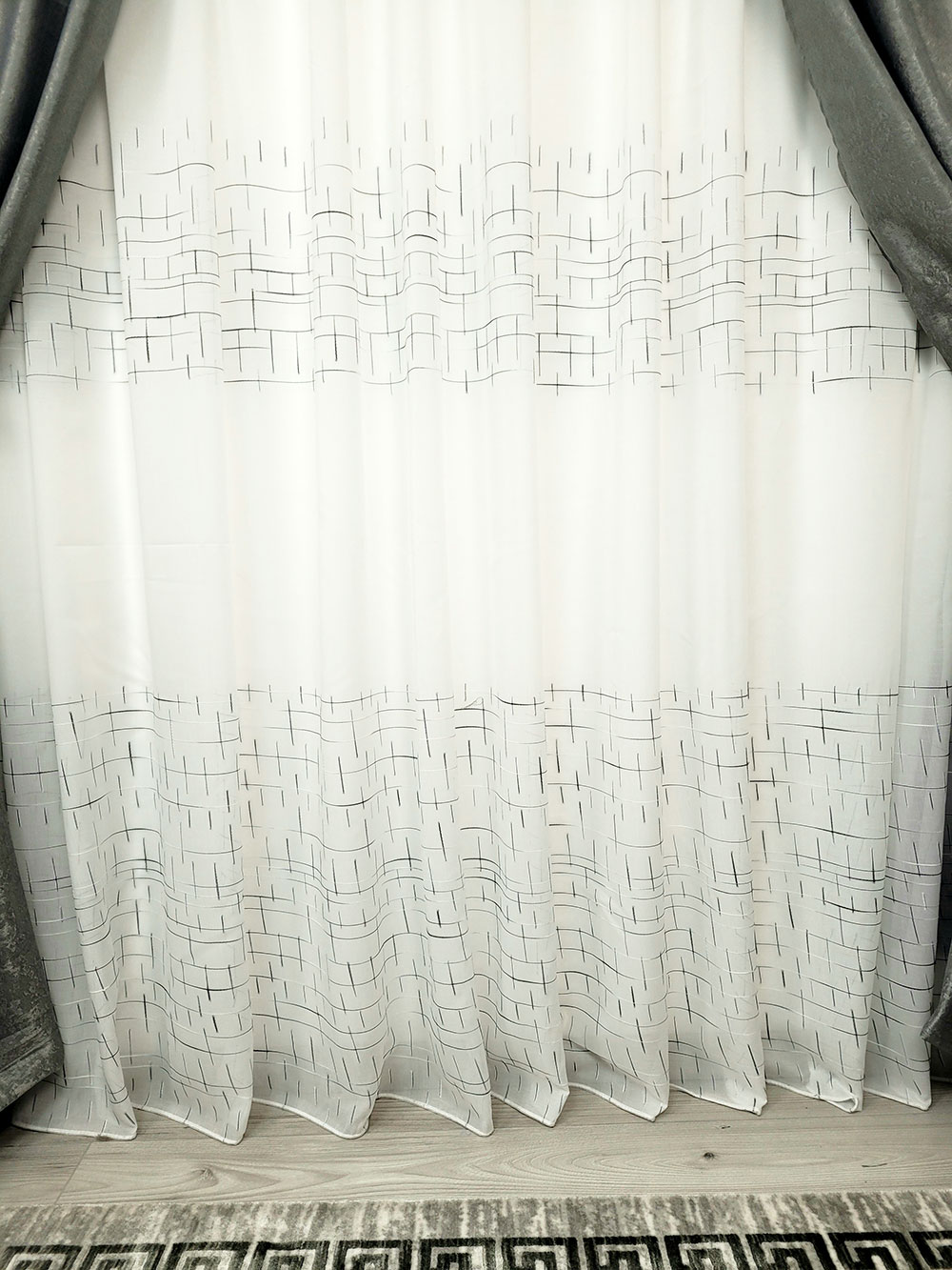 Set draperie si perdea, all gri