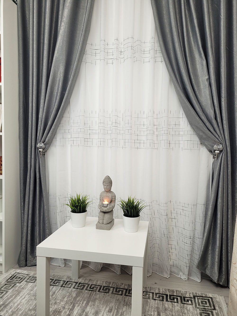 Set draperie si perdea, all gri