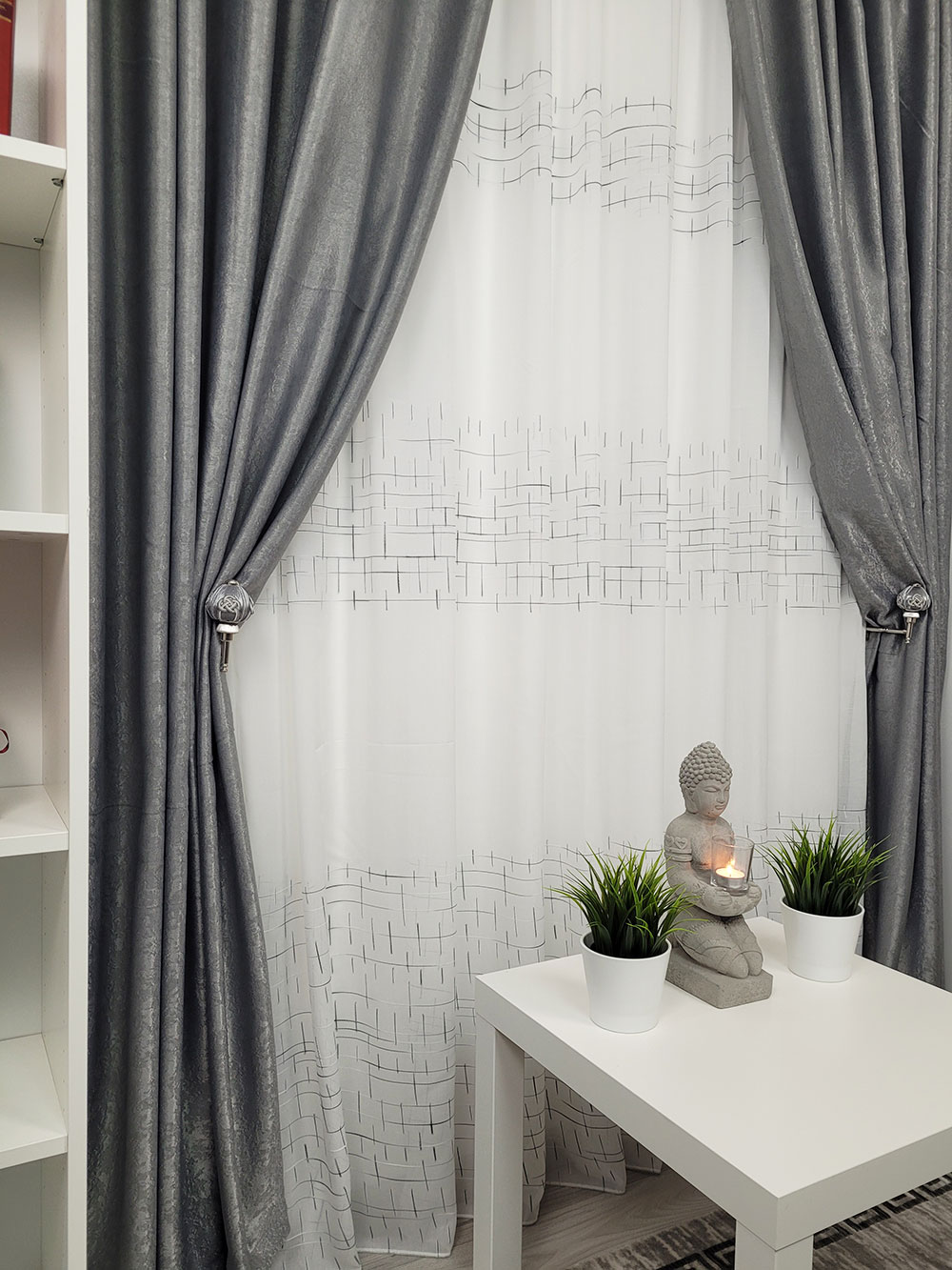 Set draperie si perdea, all gri