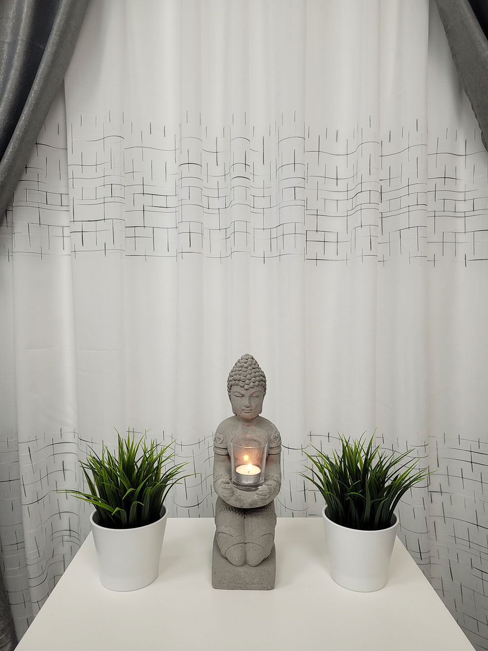 Set draperie si perdea, all gri