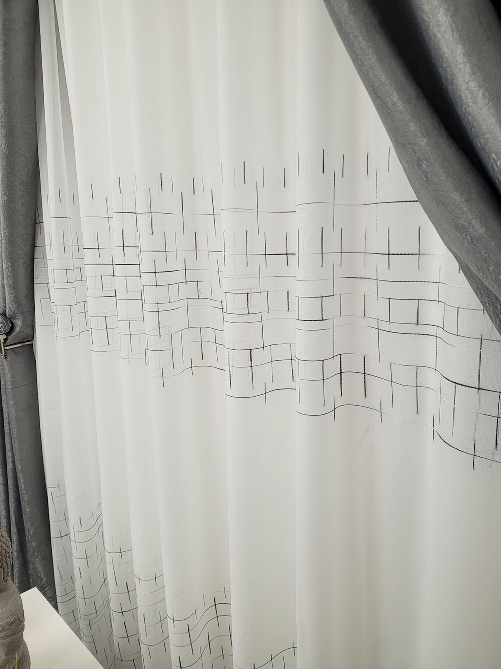 Set draperie si perdea, all gri