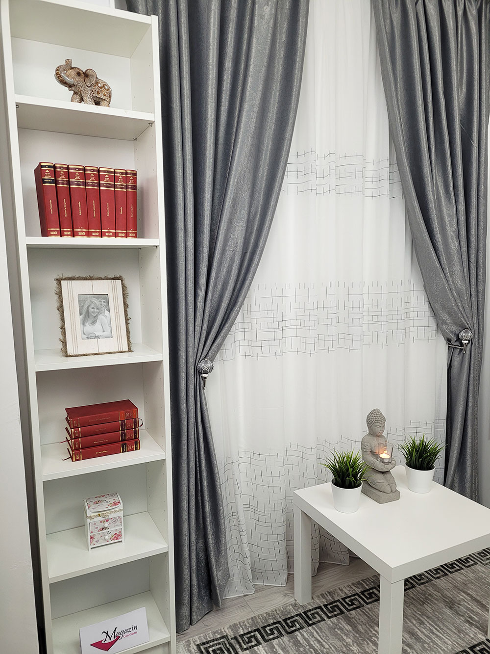 Set draperie si perdea, all gri