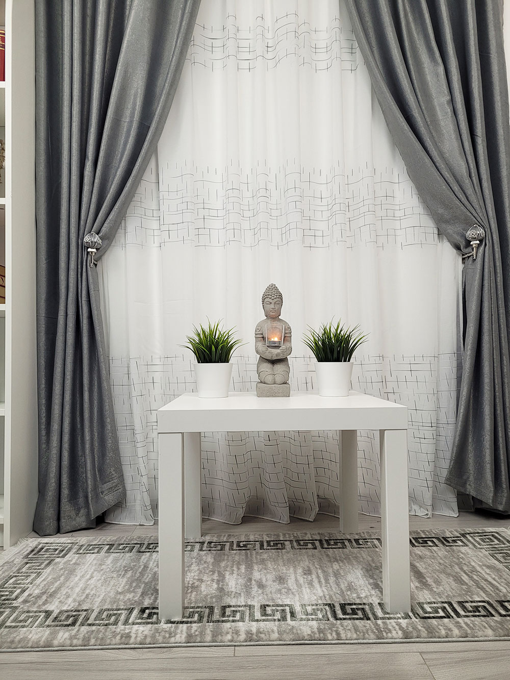 Set draperie si perdea, all gri