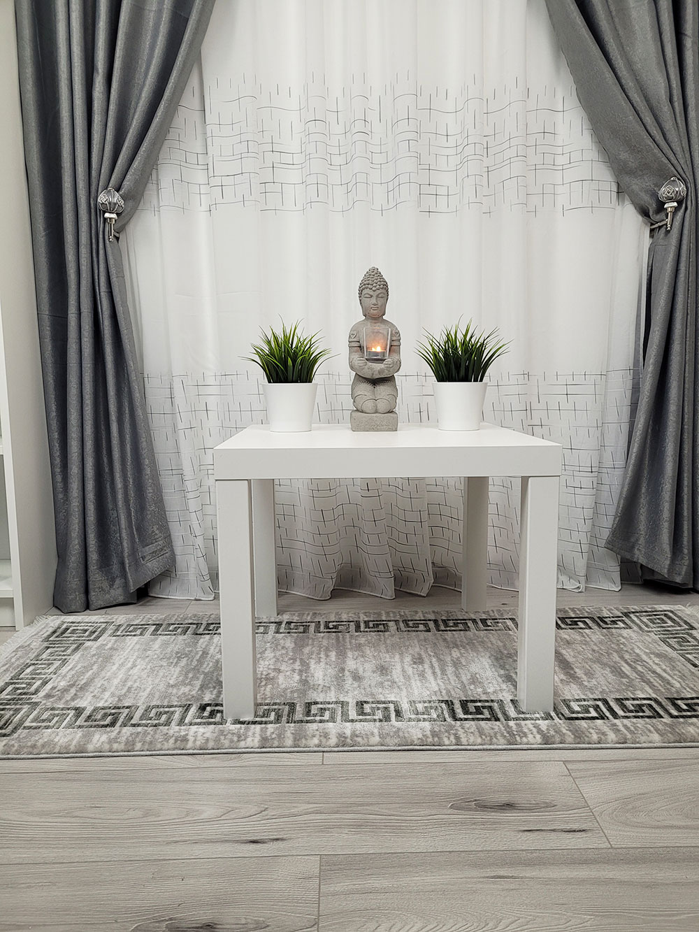 Set draperie si perdea, all gri