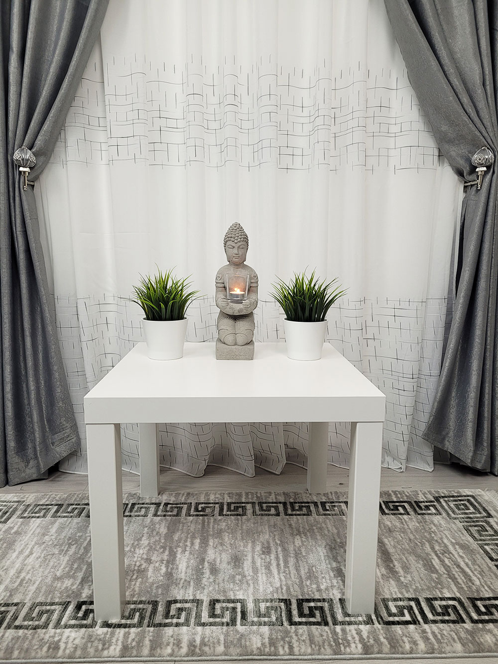 Set draperie si perdea, all gri