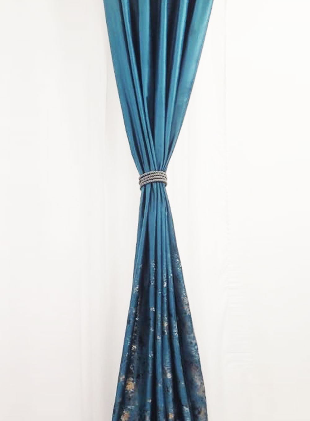 Draperie Catifea Albastra cu insertii