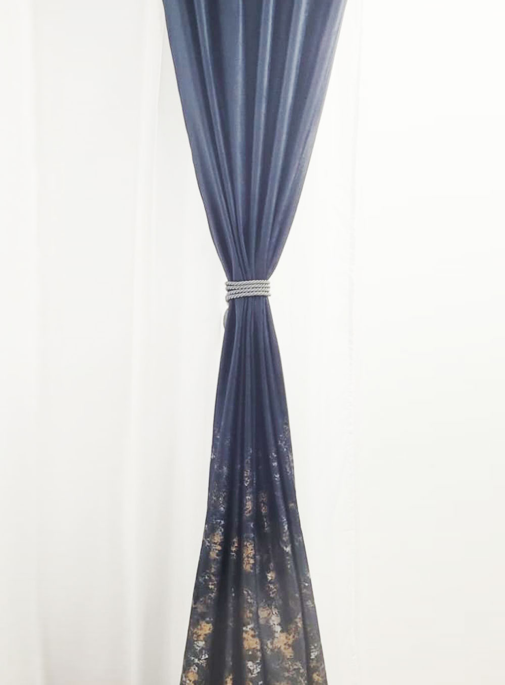 Draperie Catifea Bleumarin cu insertii