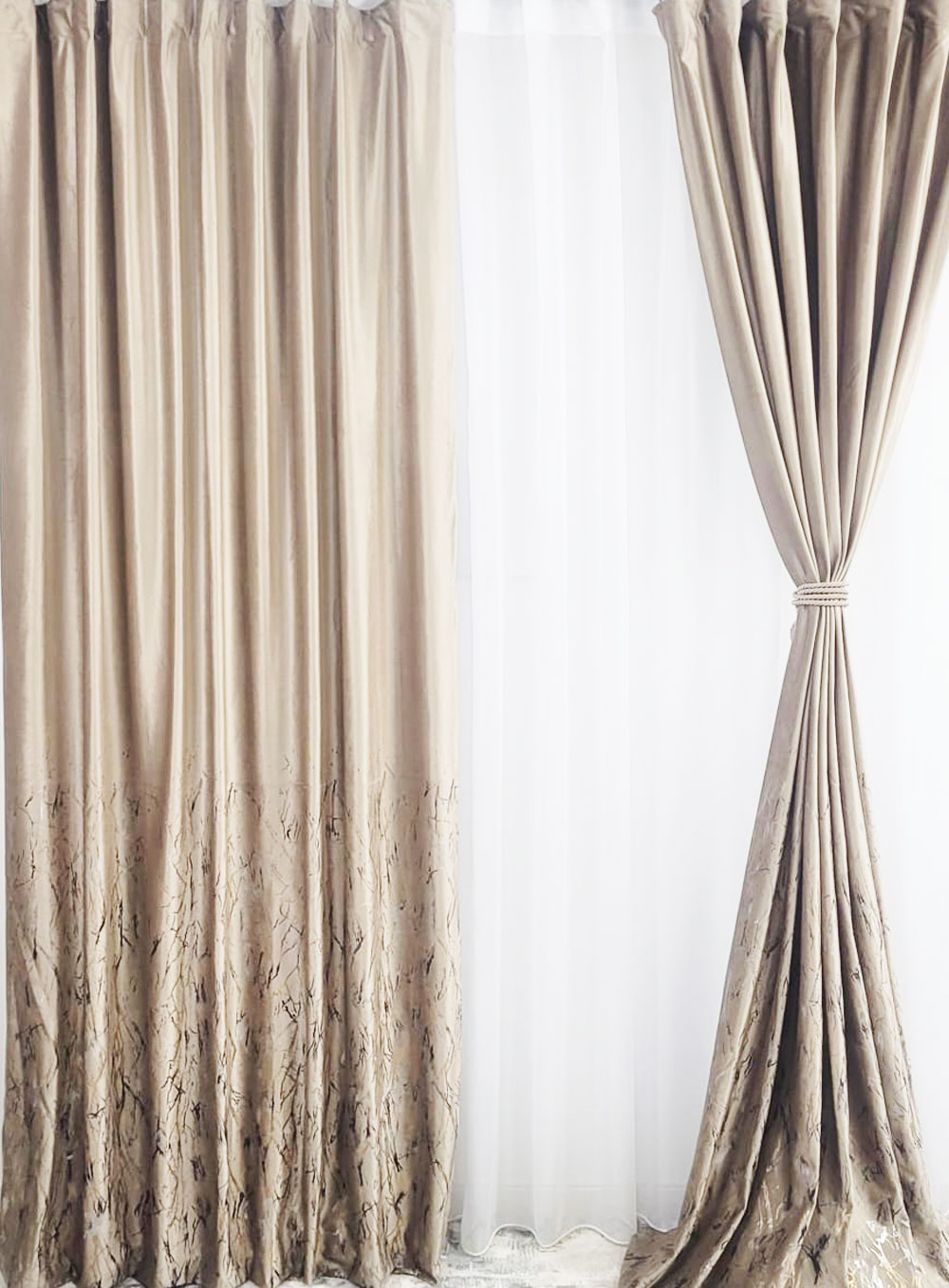 Draperie Catifea Maro cu insertii