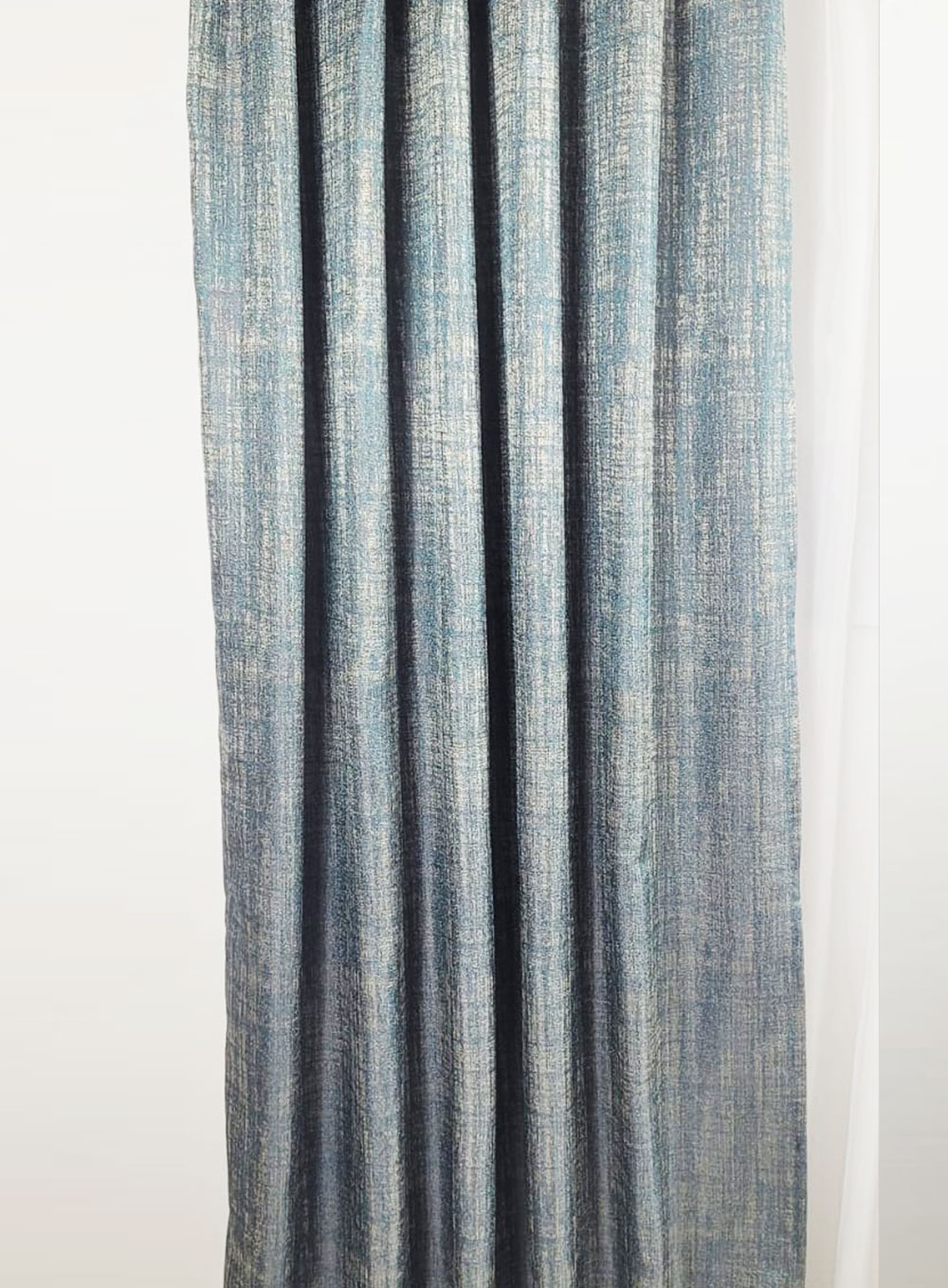 Draperie cu insertii Bleu