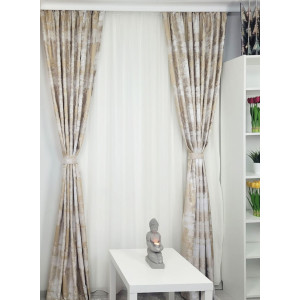 Set draperie si perdea, Cream Stone