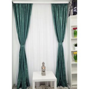 Set draperie si perdea, Green Smarald