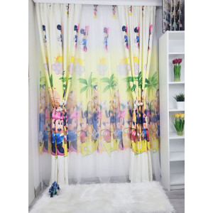 Set draperie si perdea pentru camera copiilor, Mickey Mouse