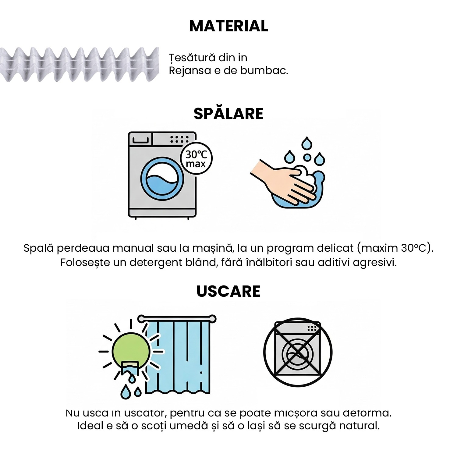 Perdea semi-transparenta din in, broderie geometrica