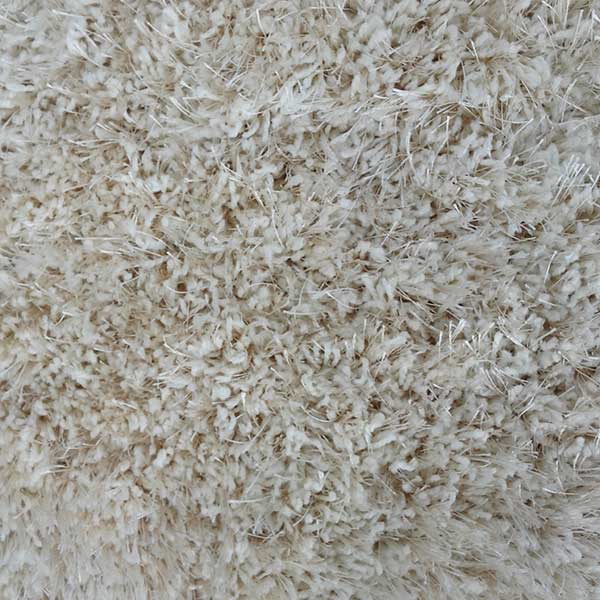 Covor Shaggy de lux din matase S004  Crem