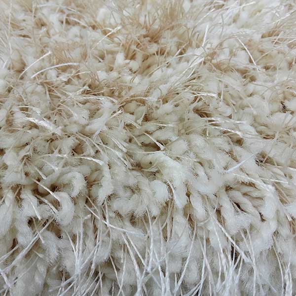Covor Shaggy de lux din matase S004  Crem