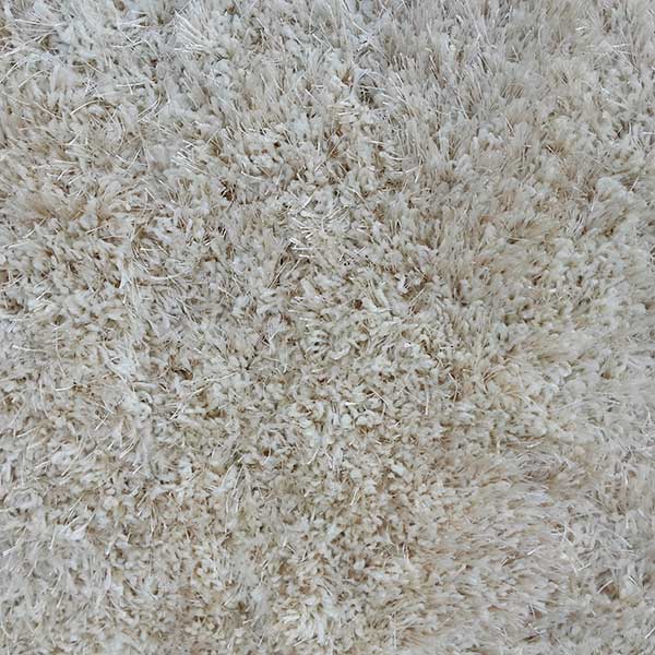 Covor Shaggy de lux din matase S004  Crem