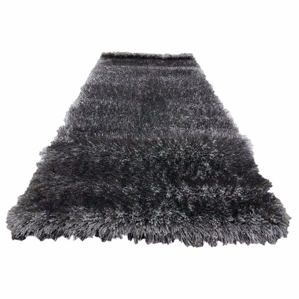 Covor Shaggy de lux din matase S013 Negru