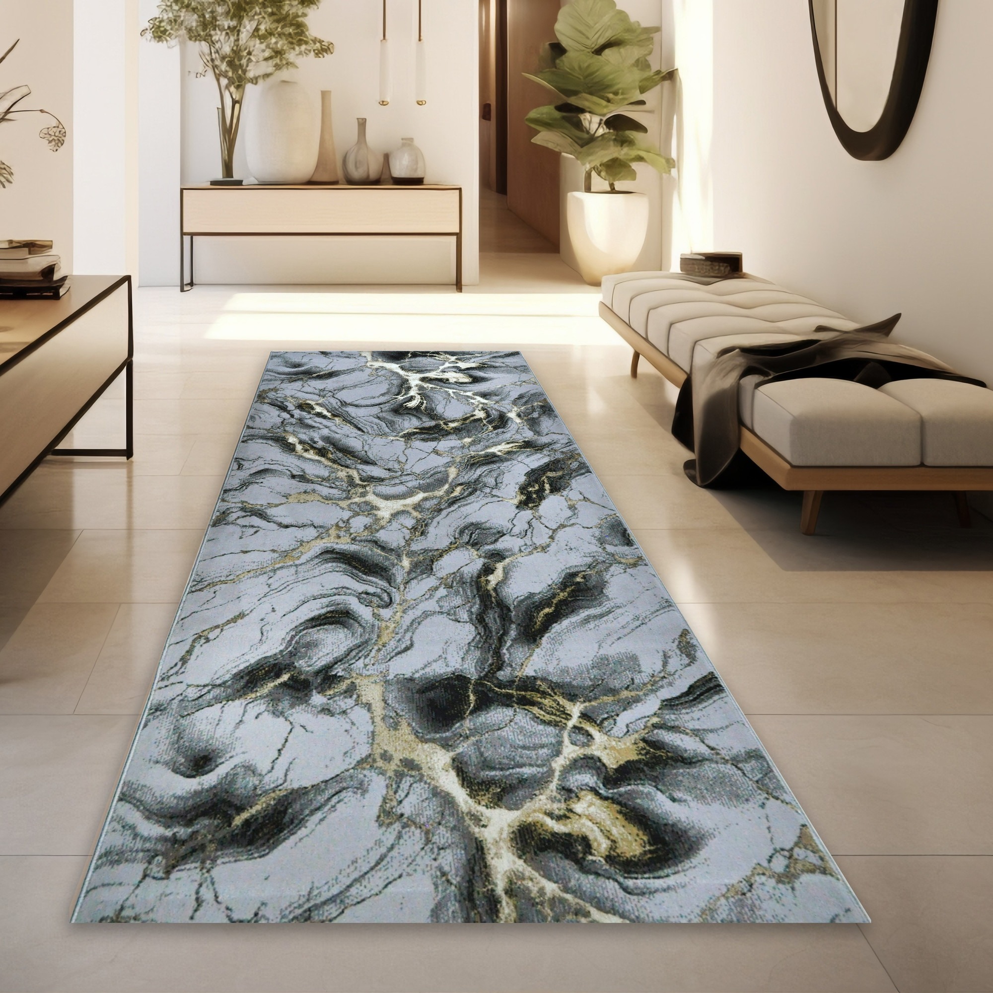 Traversa premium, tip covor, tesatura antiderapanta, TRE-005